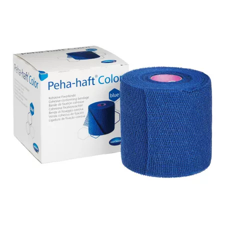 PEHA-HAFT (9324732) самофиксирующийся бинт 20 м х 6 см, синий