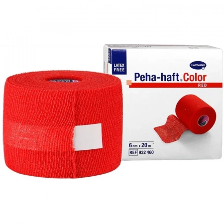 PEHA-HAFT (3000210 / 9324602) самофиксирующийся бинт 20 м х 6 см, красный