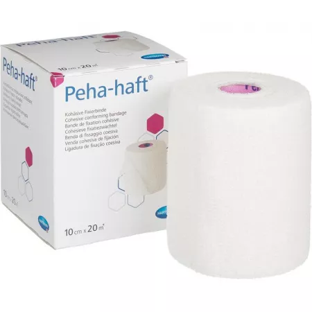 PEHA-HAFT (3000140) Бинт эластичный самофиксирующийся 20 м х 10 см, белый без латекса