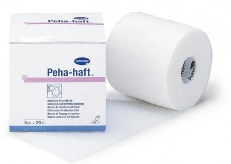 PEHA-HAFT (3000130) Бинт эластичный самофиксирующийся 20 м х 8 см, белый без латекса
