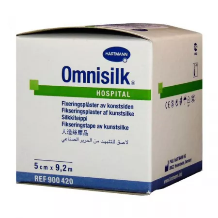 OMNISILK (9004202) Пластырь фиксирующий из шелка 5см х 9,2м 1шт.