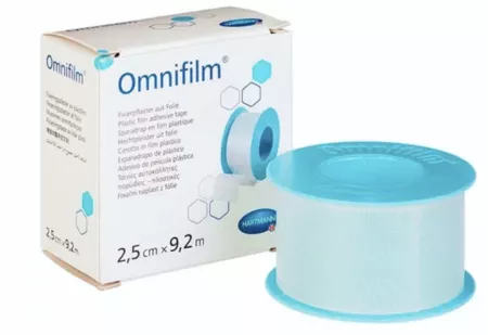 OMNIFILM (9004223) Пластырь гипоаллергенный из прозрачной пленки 2,5см х 9,2м, 1 шт/уп