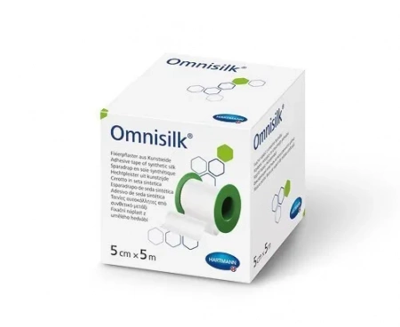 OMNISILK (9004322) Пластырь фиксирующий из искусственного шелка, 5 см х 5 м, 1 шт.