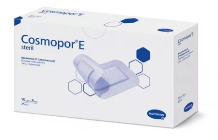 COSMOPOR E steril (9010330 / 9010210) Повязки самоклеящиеся послеоперационные 15х8см, 25шт/уп