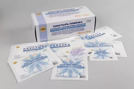 Пластырь-повязка 9см х 10см стерильный эластичный с абсорбирующей подушечкой