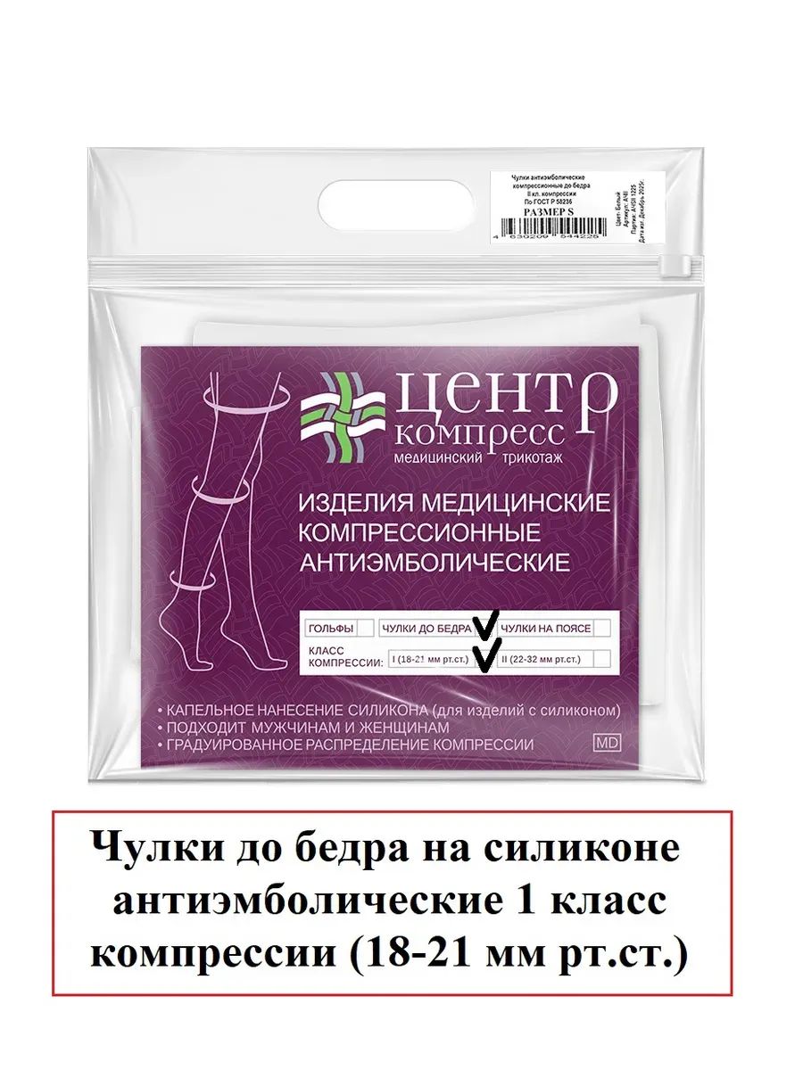 Чулки антиэмболические 1 класс компрессии